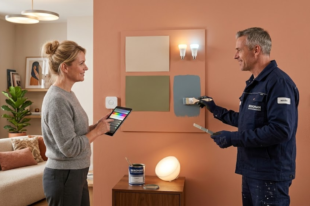 Slimme verlichting en muurverf zo kies je de juiste kleur